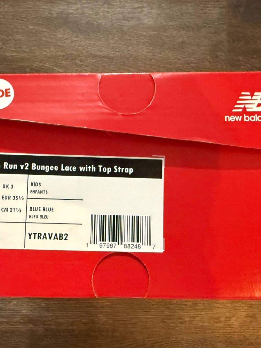NEW Kids - New Balance - Size 3.5 Wide - Picture 2 of 3